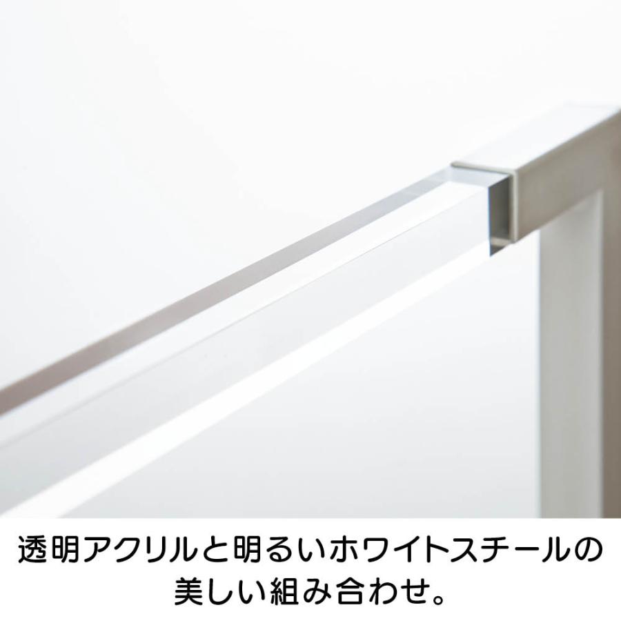 ≪3連≫ アクリルバーが美しい ランドリーシリーズ バスタオルハンガー 洗濯用品 物干し 洗濯物干し台 KR1103の画像