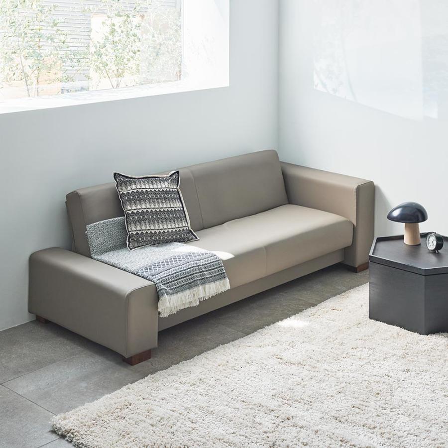 【最終値下げ】 ソファー レザーソファー レザー. レザー調 Riva/リーヴァ レザー調ソファベッド H31404 【J2004641274】(70380円)