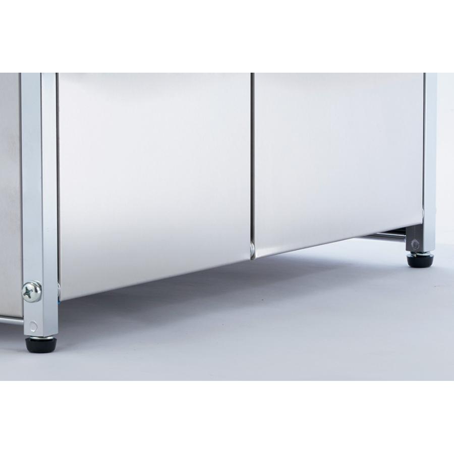 dinos（ディノス） ステンレス製ダストボックスワゴン 2分別タイプ