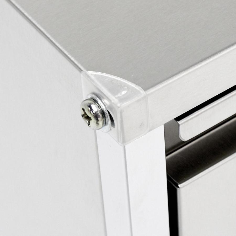 dinos（ディノス） ステンレス製ダストボックスワゴン 2分別タイプ