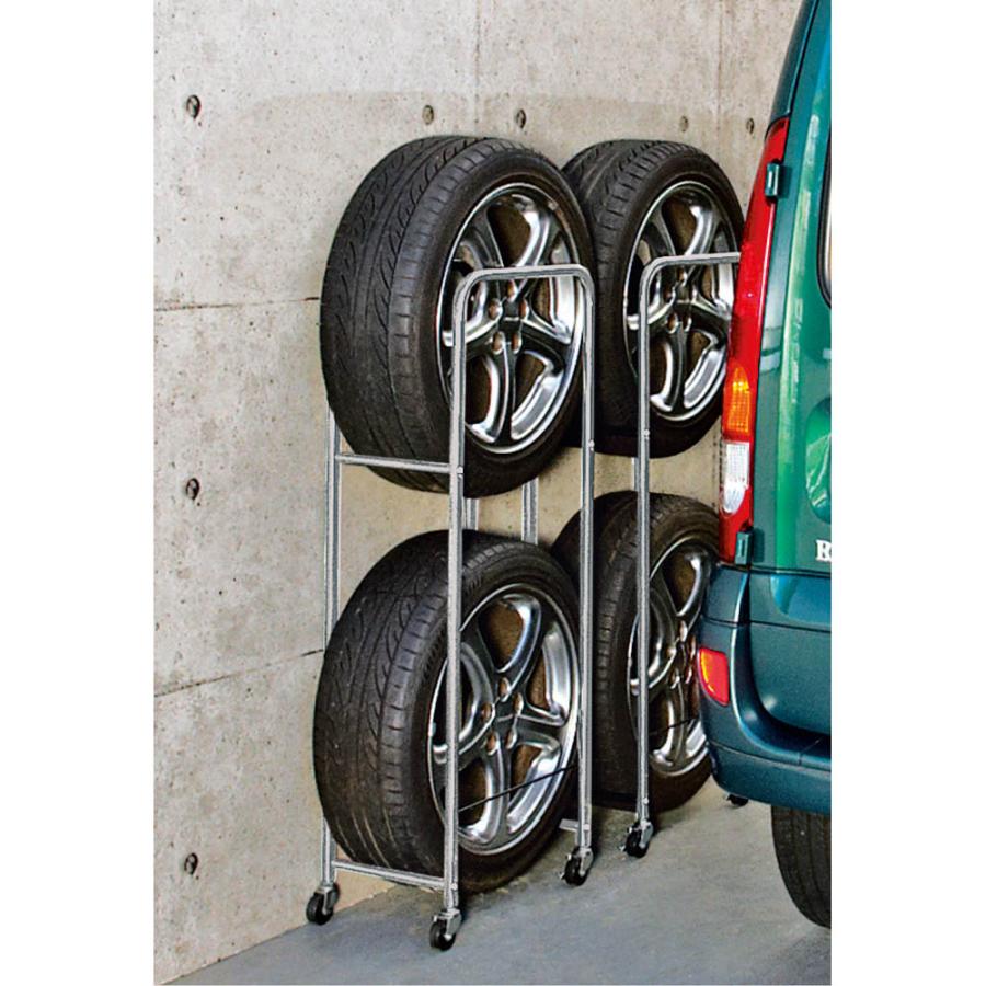 Rakuten 家具 収納 玄関収納 屋外収納 タイヤラック タイヤ収納 大型車用カバー付き 薄型タイヤラック2個組 G ディノス Paypayモール店 通販 Paypayモール 格安 Bilisim Io