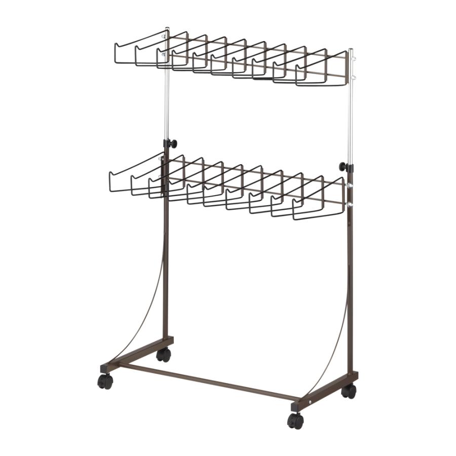 dinos（ディノス） パンツ＆ジーンズハンガー 上下2段20本掛け 幅74cm