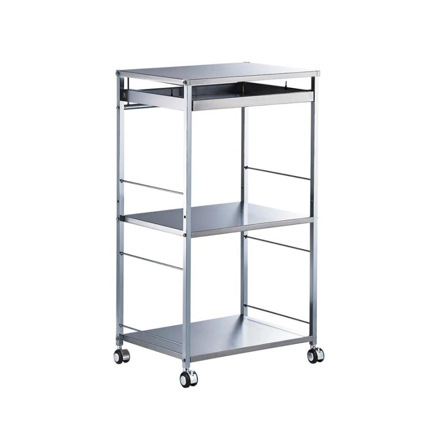 dinos（ディノス） ステンレス作業台ワゴン 引き出し1杯タイプ 幅50cm