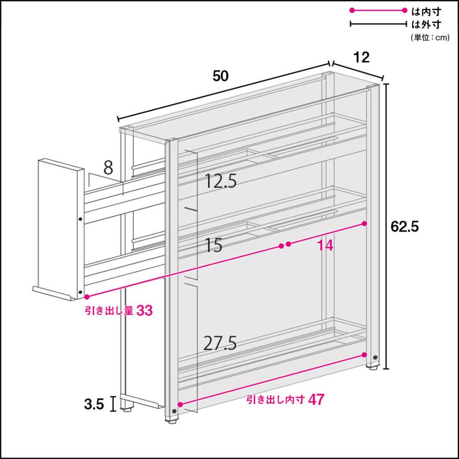 ディノス キッチン ステンレス製 大量スパイスステーション 3段 ステンレス製 大量スパイスステーション 3段 通販 - ディノス