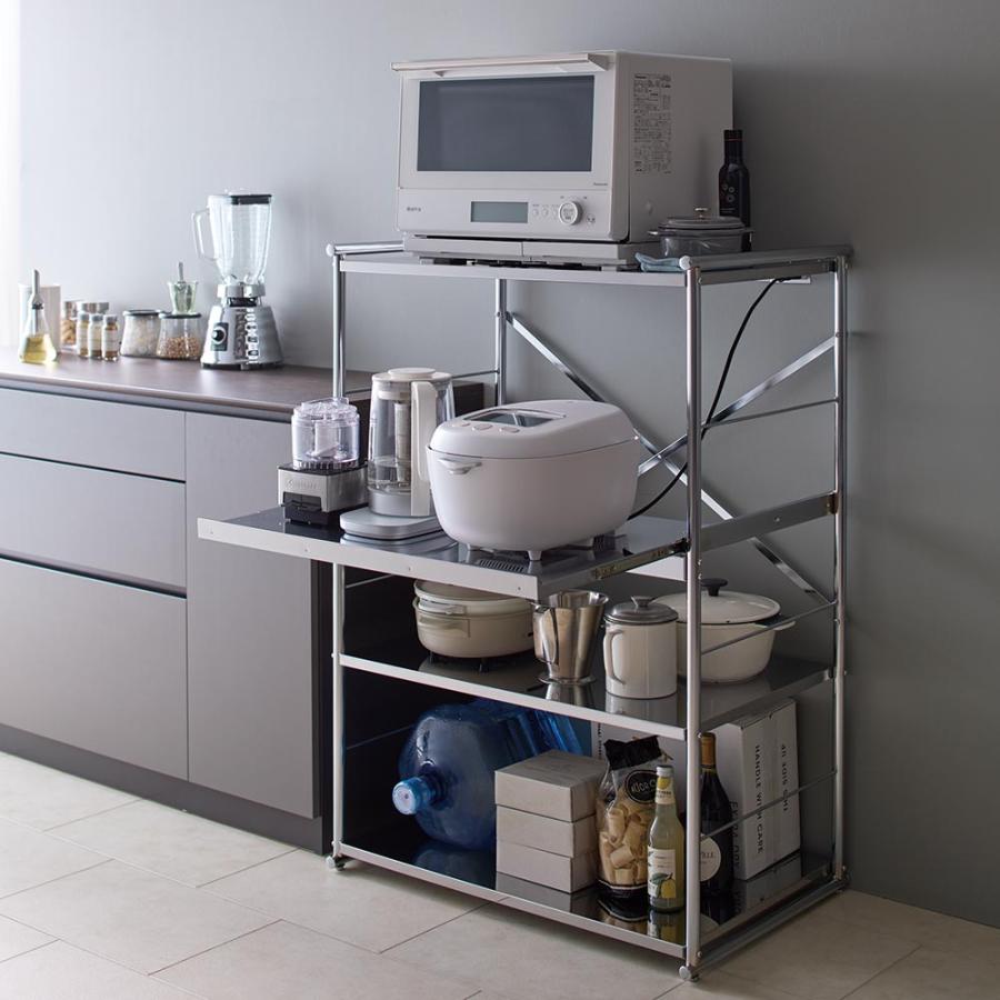 dinos（ディノス） ≪幅60cm≫ ステンレス大型レンジラック ミドル