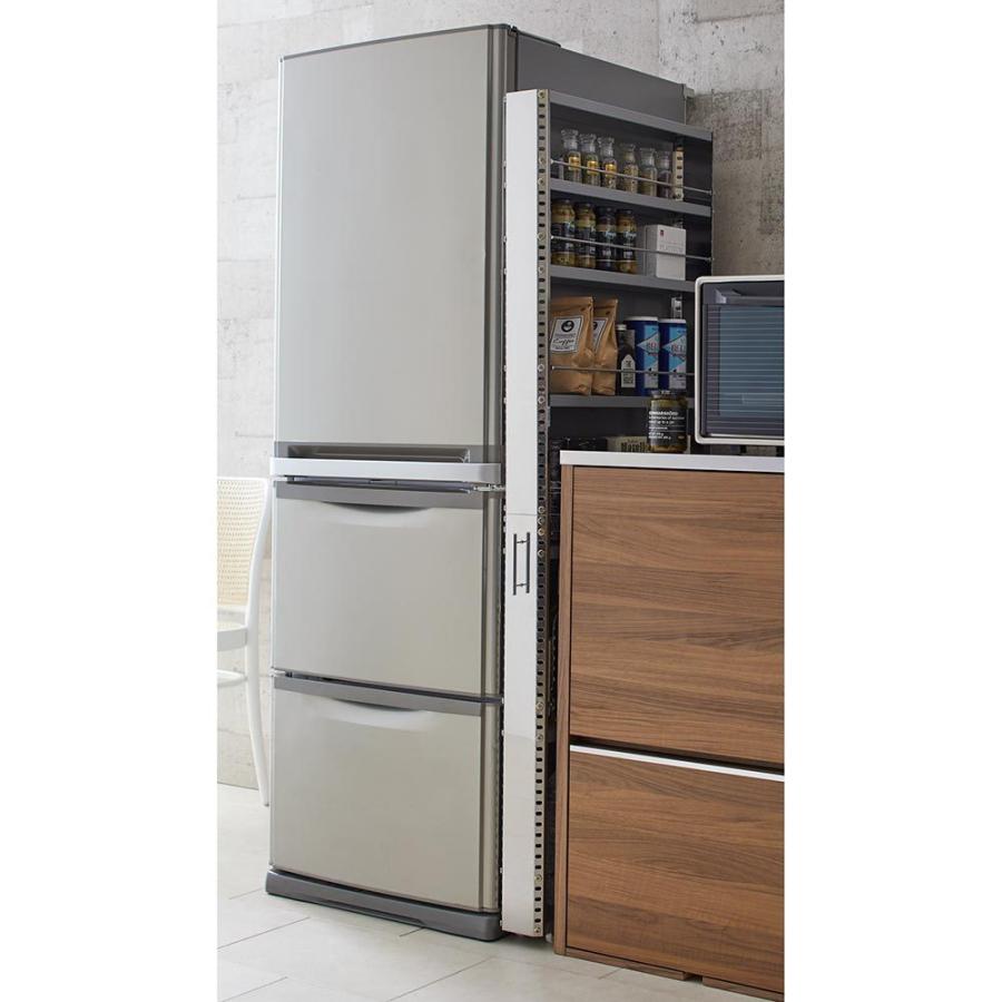 家具 収納 キッチン収納 食器棚 キッチンストッカー 食品ストッカー ステンレス製キッチンすき間収納ワゴン ハイタイプ 高さ159cm 幅10cm奥行60 5cm H ディノス Paypayモール店 通販 Paypayモール