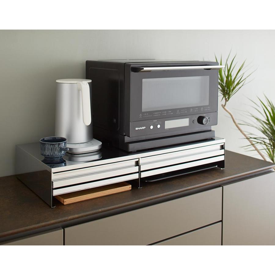 家電下収納 レンジ下収納 大容量 レンジ下スライドテーブル a07403.jpg