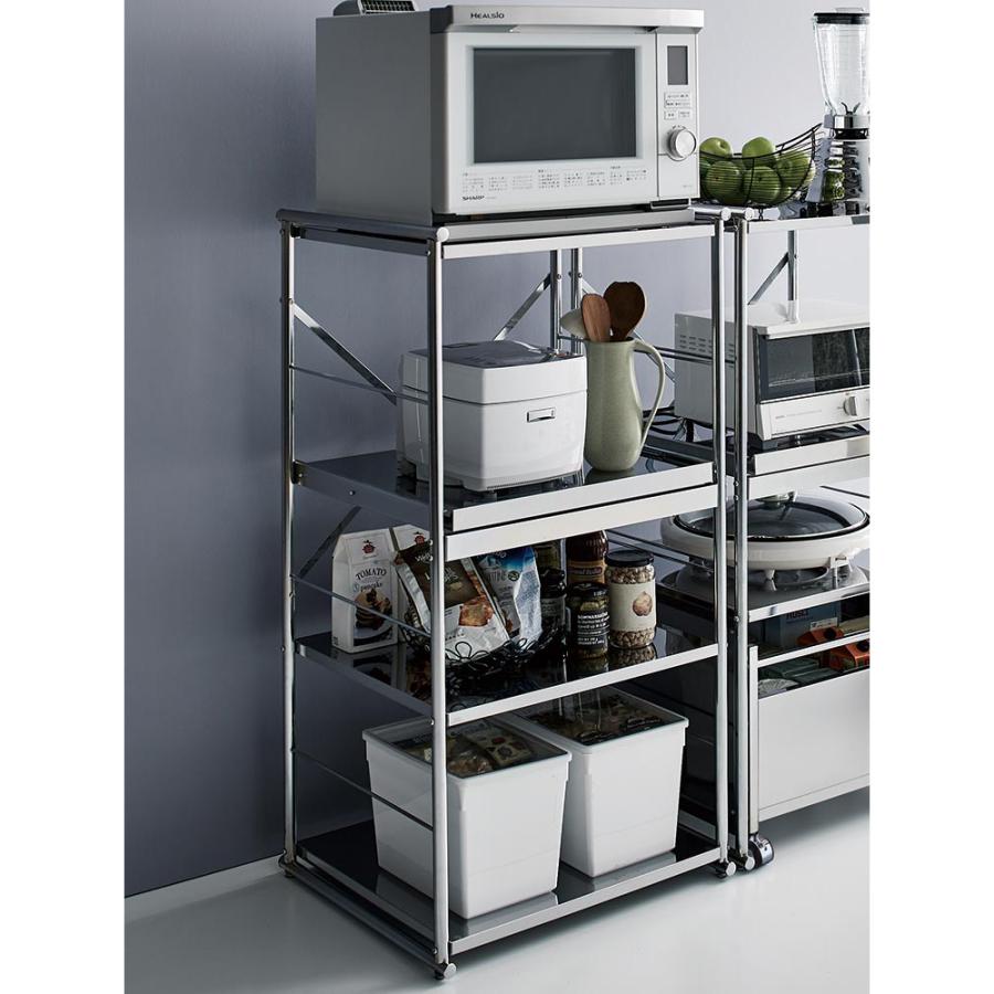 dinos（ディノス） ≪幅80cm≫ ステンレス大型レンジラック ミドル