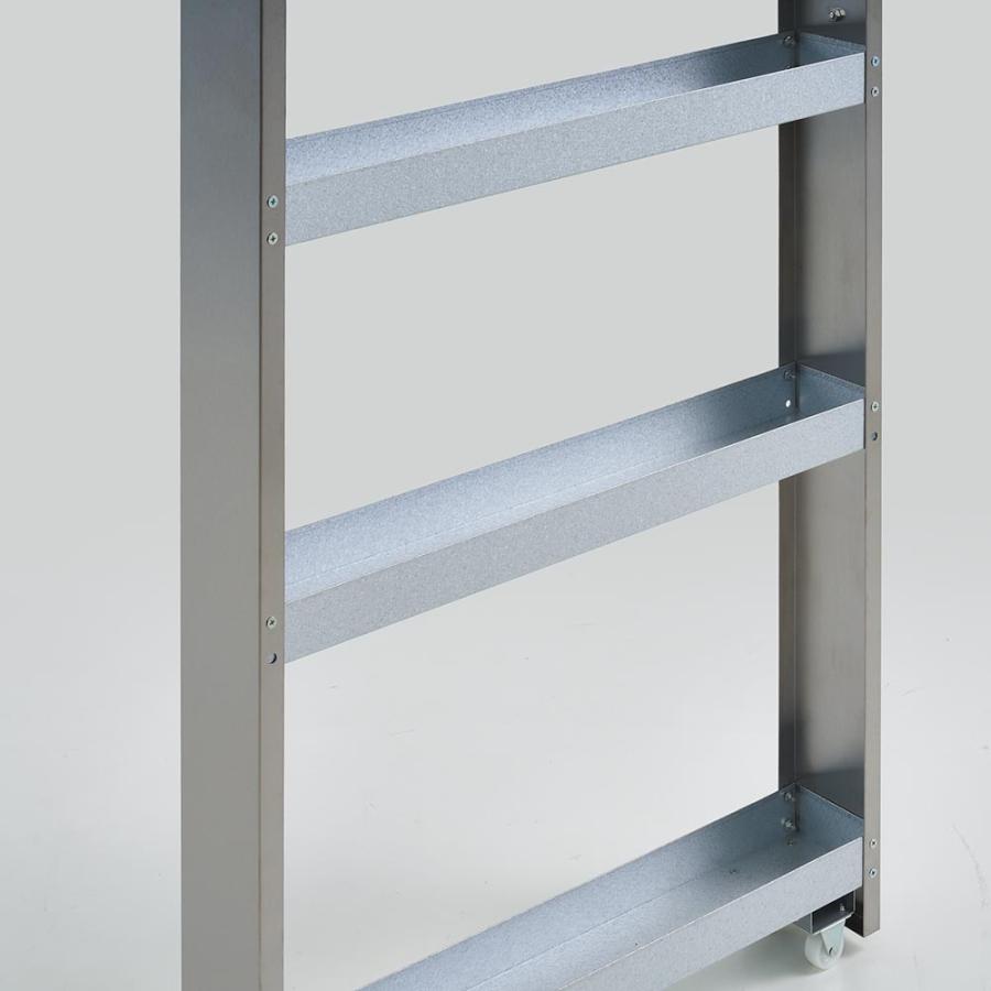 dinos（ディノス） S-tena/ステナ ステンレス すき間トレーワゴン 幅