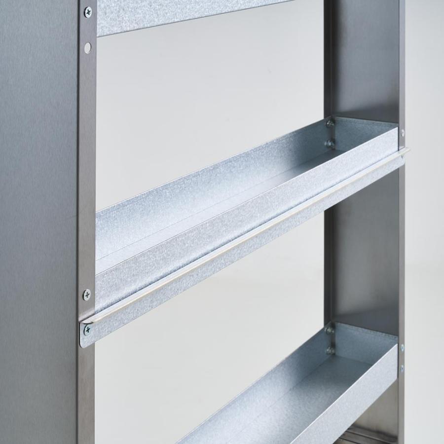 dinos（ディノス） S-tena/ステナ ステンレス すき間トレーワゴン 幅