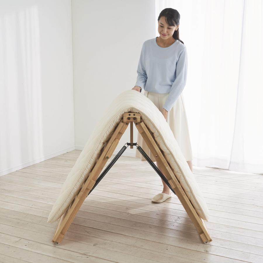 折り畳みすのこベッド ZXZMX すのこ すのこベッド 折りたたみ収納可能 防湿 通気性 静音