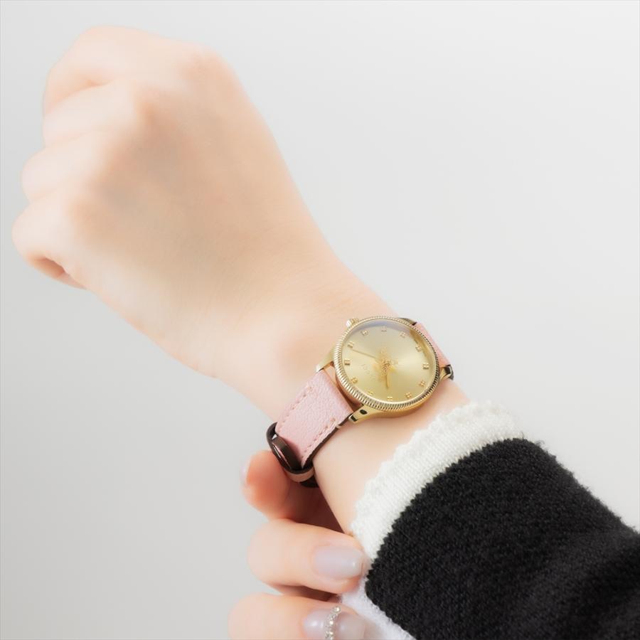 GUCCI/グッチ Gタイムレス（ピンクベルト） レディース腕時計 J13105 ディノスの画像