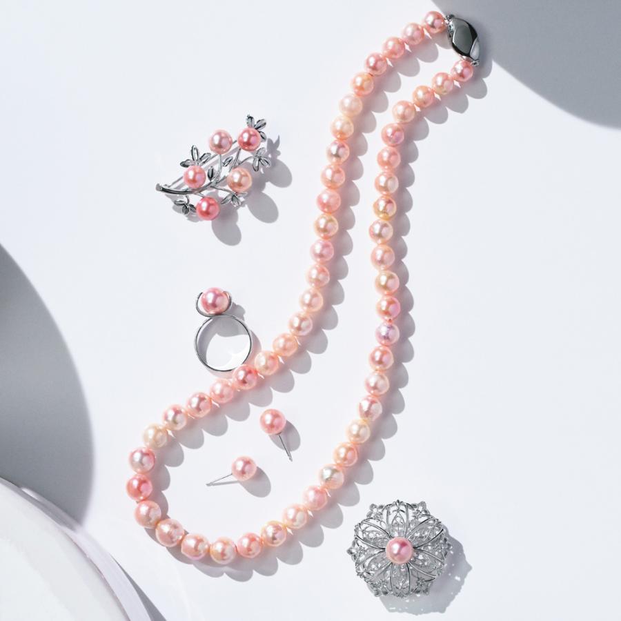 大倉珊瑚店 SV コラーロパール 花枝ブローチ ジュエリー アクセサリー シルバー製 J08705_1