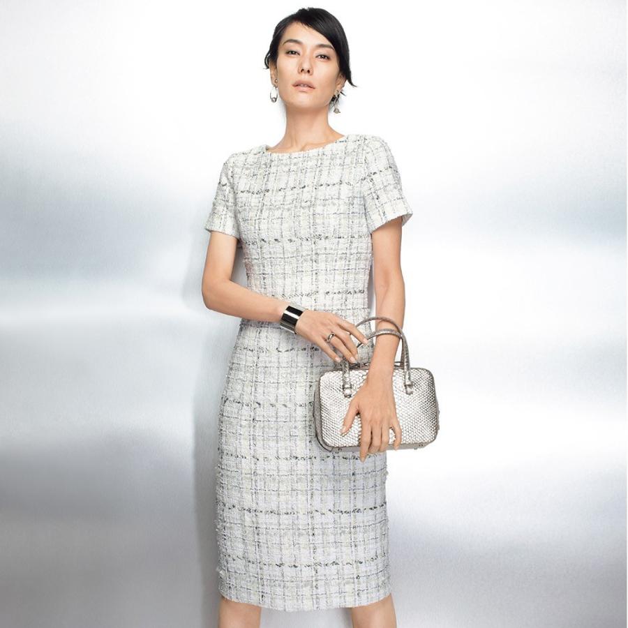 超人気の ファッション ワンピース チュニック プリント 柄ワンピース フランス素材 ラメ糸使い ツイード ワンピース 超大特価 Www Doctor Plan Com