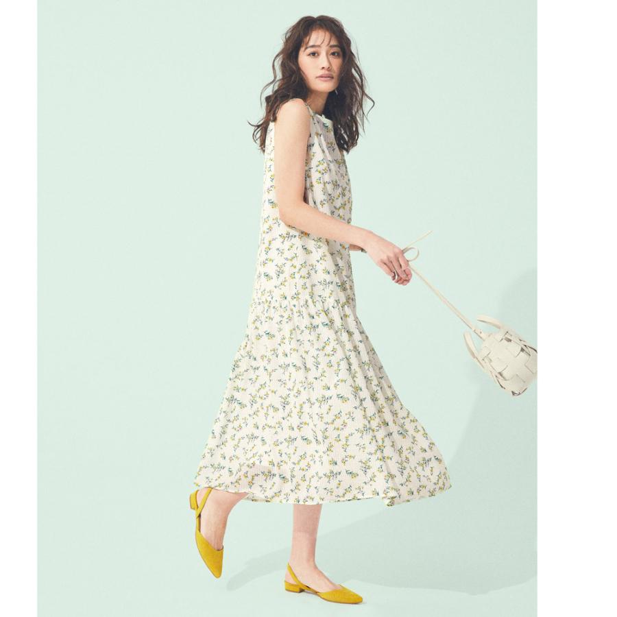 ファッション ワンピース チュニック プリント 柄ワンピース フラワーストライプ ティアードワンピース ディノス Paypayモール店 通販 Paypayモール