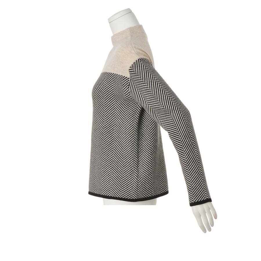 dinos（ディノス） カシミヤニット ヘリンボーンジャカード プル