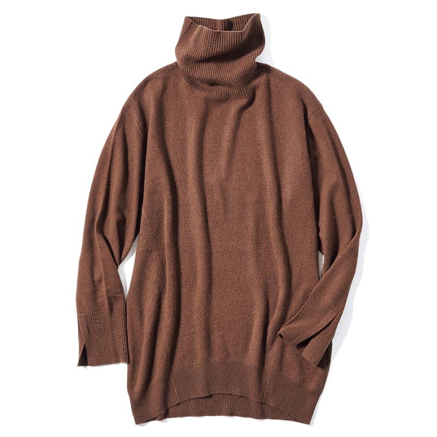 dinos（ディノス） ウールカシミヤ コクーンフォルム プルオーバー