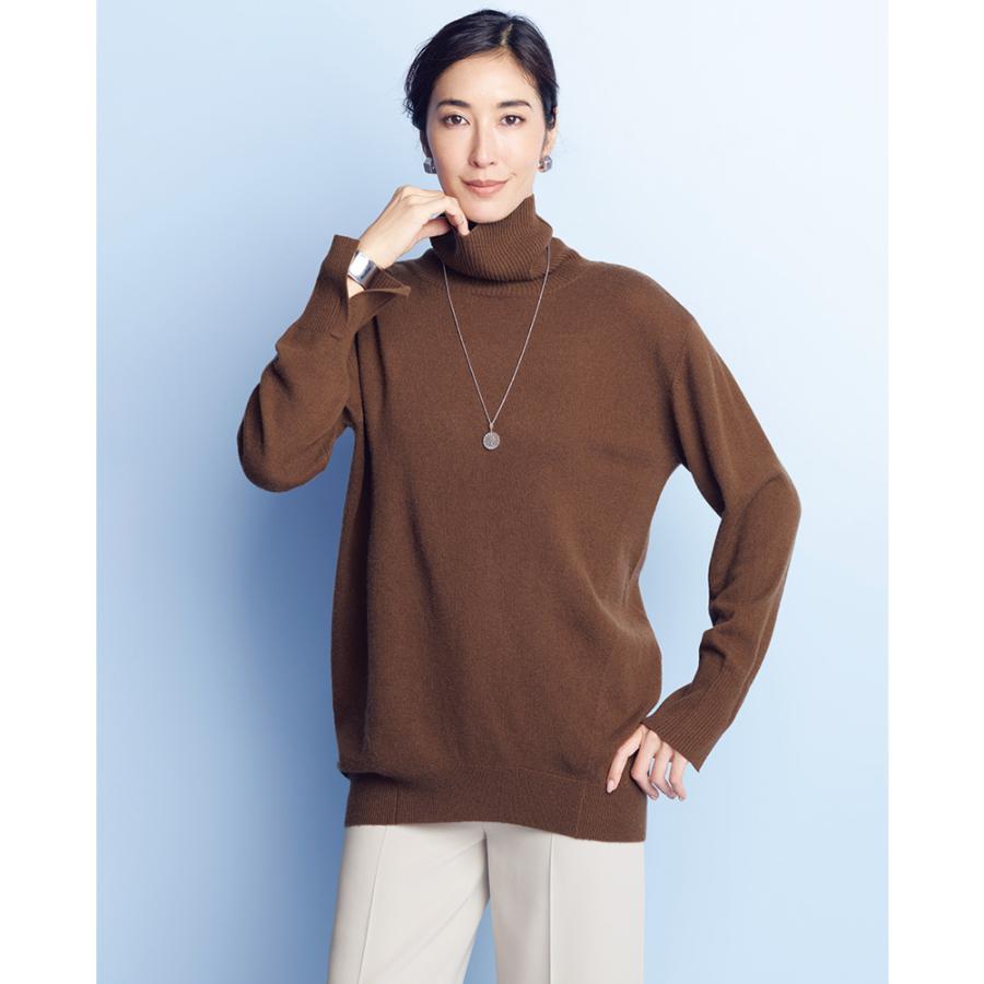 dinos（ディノス） ウールカシミヤ コクーンフォルム プルオーバー