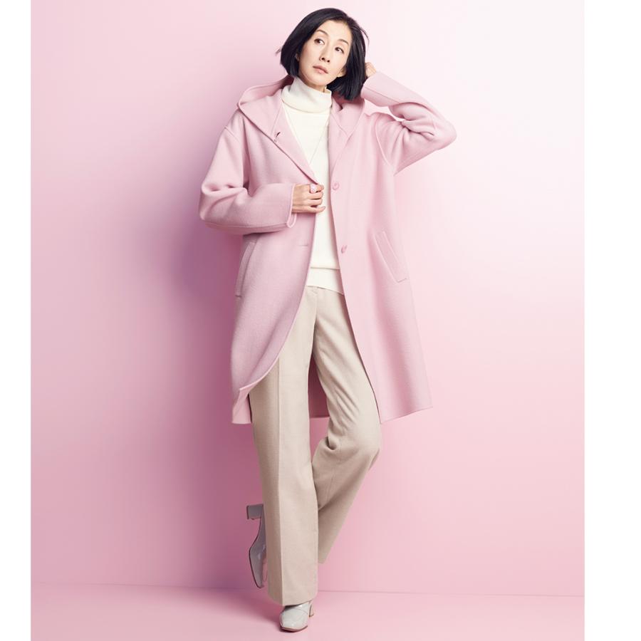 dinos（ディノス） ウールカシミヤ コクーンフォルム プルオーバー