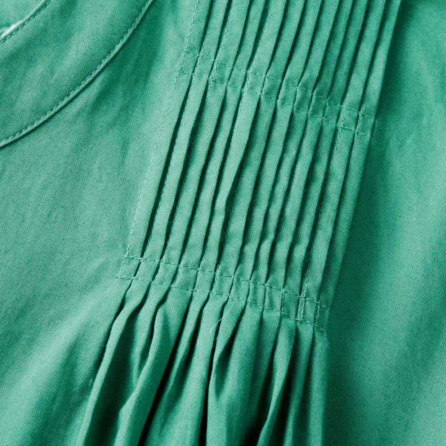 コットンピンタック使い フレアーワンピース ワンピース チュニック