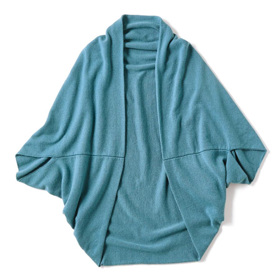 dinos（ディノス） ウールカシミヤ ボレロ風 カーディガン ニット