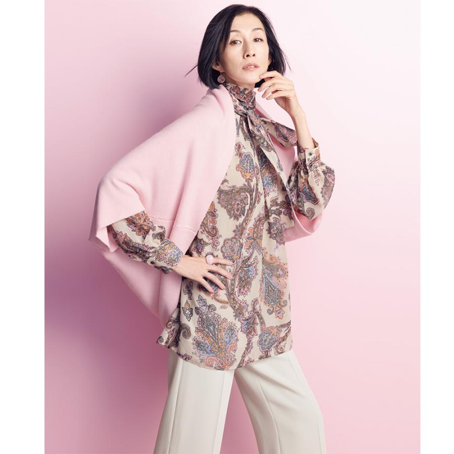 dinos（ディノス） ウールカシミヤ ボレロ風 カーディガン ニット