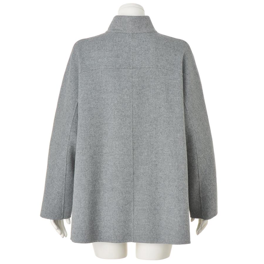 dinos（ディノス） タスマニアラムウール スタンドカラー リバーシブル