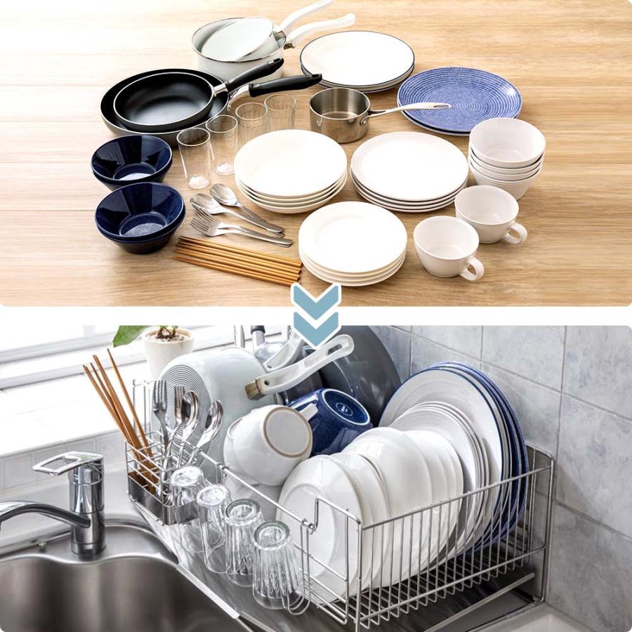 dinos（ディノス） ≪ステンレストレー≫ 奥行58cmのシンクに渡せる