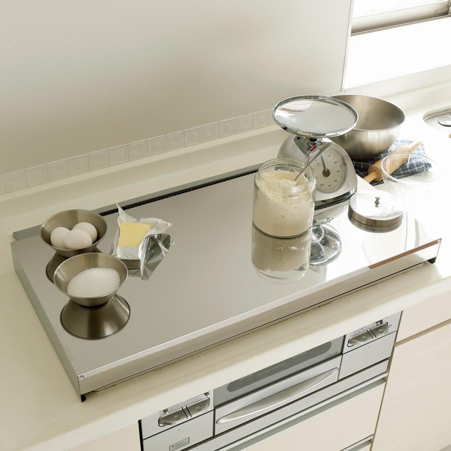 キッチン 家電 キッチン収納 水切り シンク下 コンロまわり収納 油はねガードにもなるコンロカバー コンロ幅60cm用 ディノス Paypayモール店 通販 Paypayモール