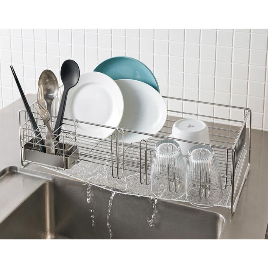 ディノス　水切りラック 水はねも防げるシンク上目隠し水切りラック デラックス 通販 - ディノス