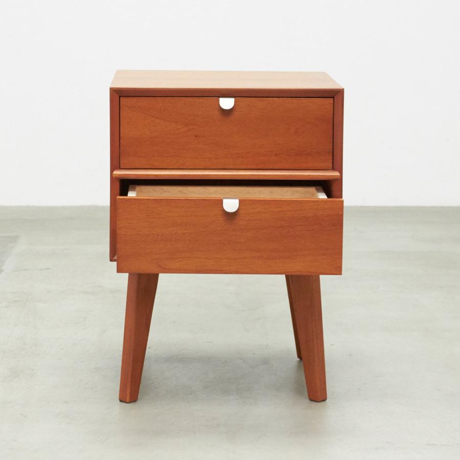 dinos（ディノス） 北欧ヴィンテージ風Vカットデザイン サイドテーブル