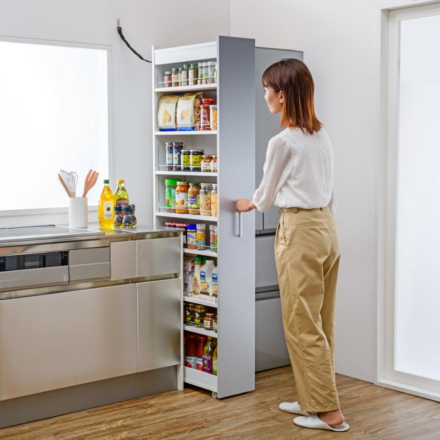 dinos（ディノス） ［幅10奥行45cm］ リバーシブルキッチンすき間収納