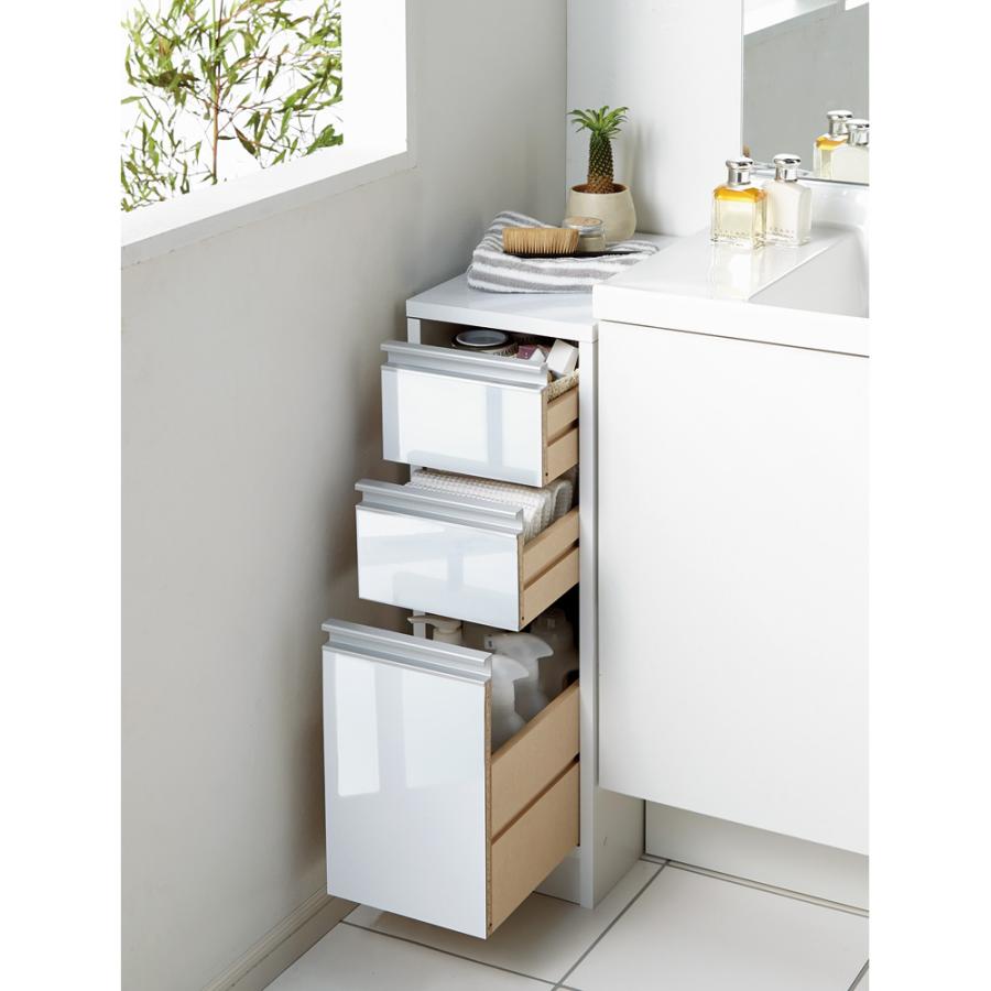 dinos（ディノス） 天板が使える すき間収納庫 ロータイプ・幅20cm