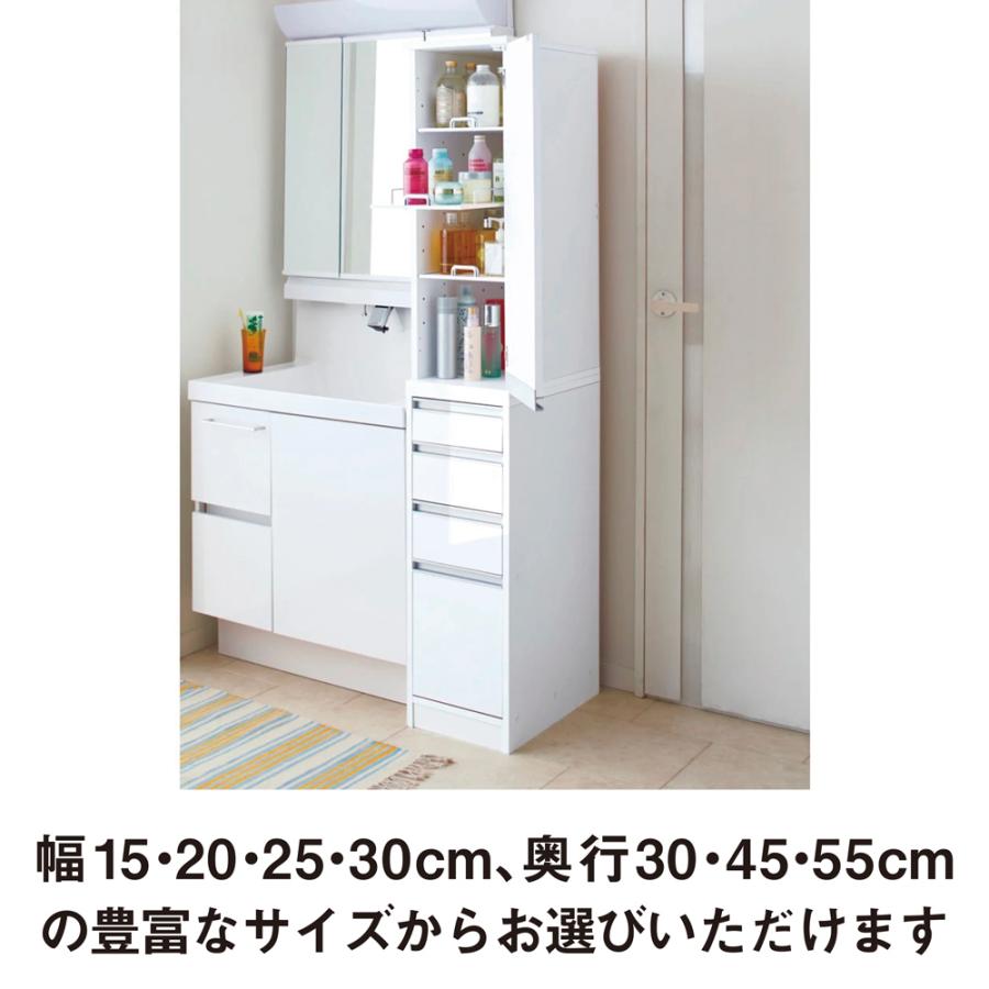 限定お値引き⭐︎ディノス　幅45スライドテーブル付きステンレス隙間収納庫 日本製 幅20奥行45cm］ スライドトレー付きすき間収納庫 完成品 日本製