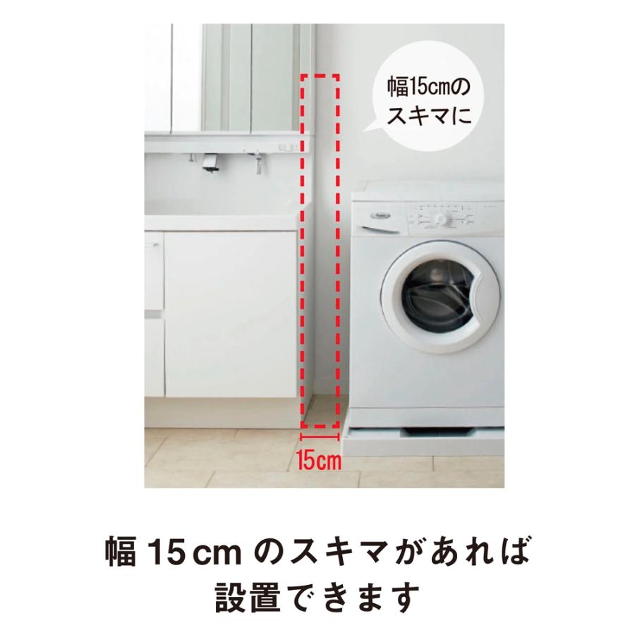 dinos（ディノス） サイズが豊富な光沢すき間収納庫 幅15cm・奥行55cm