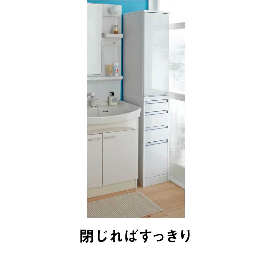 dinos（ディノス） サイズが豊富な光沢すき間収納庫 幅15cm・奥行55cm