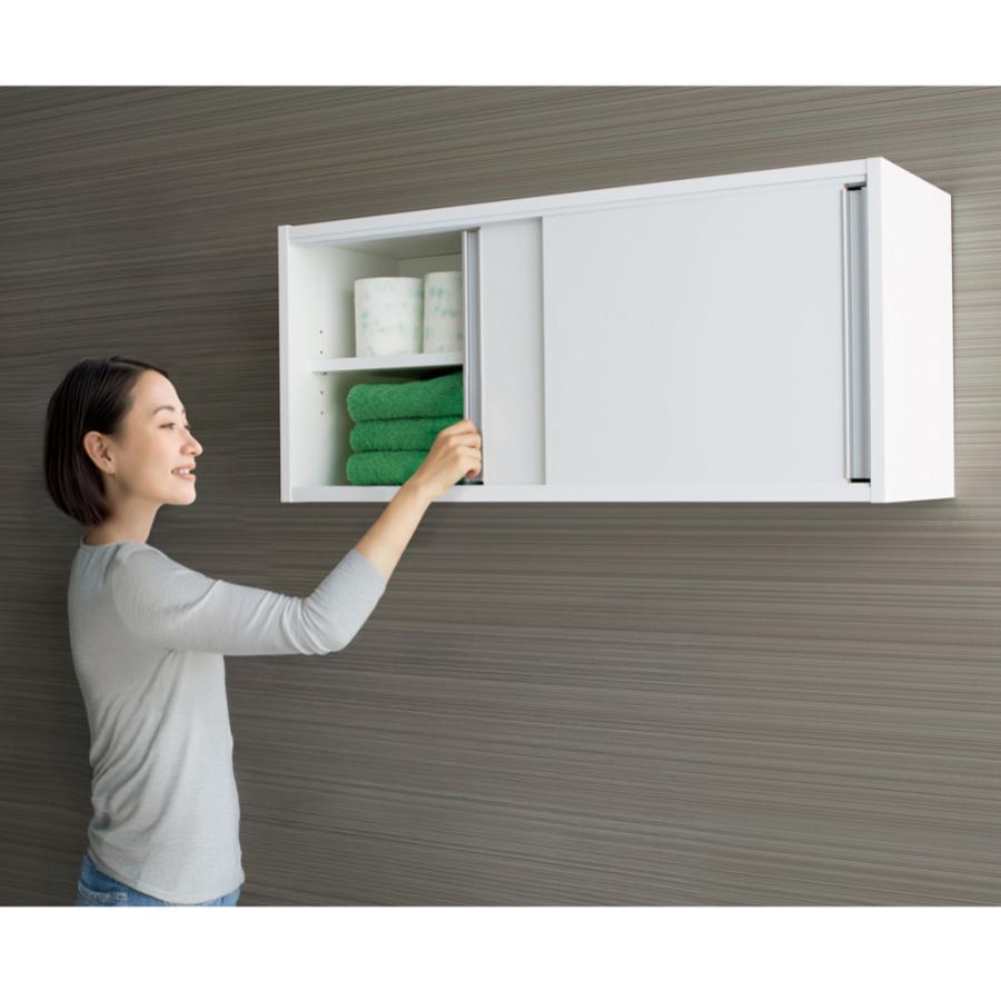 dinos（ディノス） 光沢仕上げ吊り戸棚 横型引き戸タイプ 幅60cm高さ