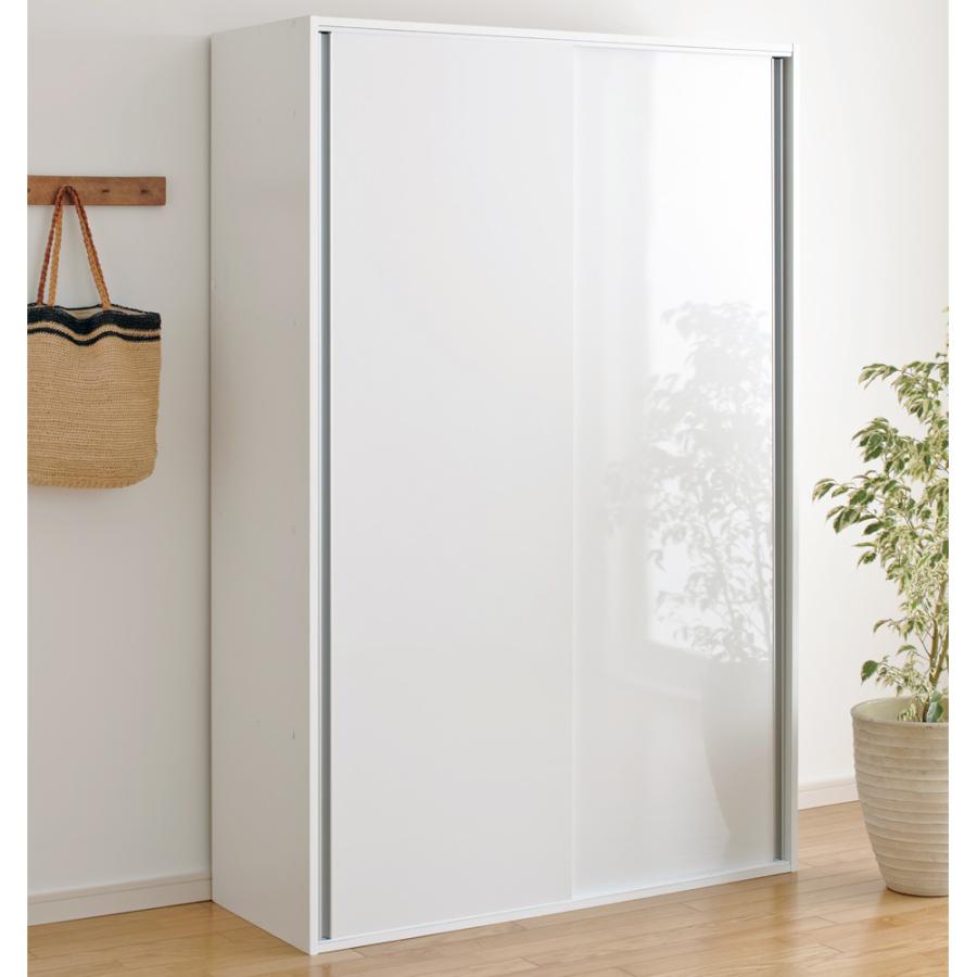 ディノス　家具　　　　　　　　　　　　　　　　　　ホワイト大型スライド式収納 狭いキッチンでも広々使える引き戸式大型パントリーシリーズ スライド