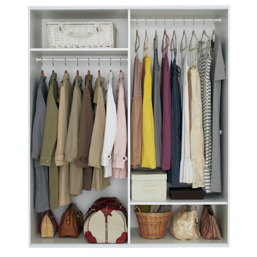 dinos（ディノス） 光沢仕上げ 引き戸ロッカー 幅150cm 衣類収納