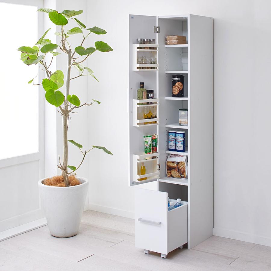 家具 収納 キッチン収納 食器棚 キッチンストッカー 食品ストッカー 引き出して使える頑丈ワゴン付き キッチンストッカー 幅30cm ディノス Paypayモール店 通販 Paypayモール