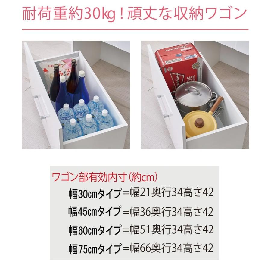 dinos（ディノス） キッチン 扉 間 国産 キッチンすき間収納庫 すきま