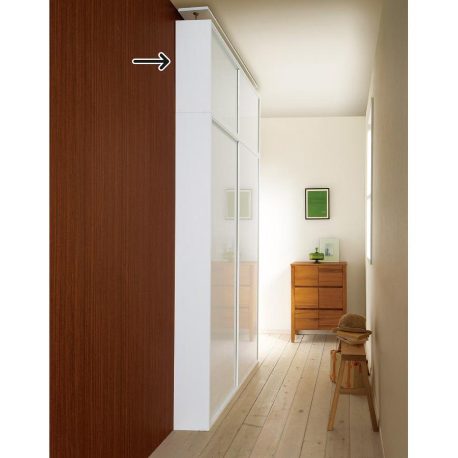 dinos（ディノス） 光沢仕様 引き戸壁面収納本棚 幅120奥行21突っ張り