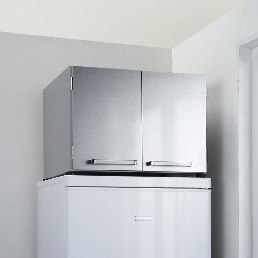 ディノス 冷蔵庫上ラック 冷蔵庫上収納 冷蔵庫上ストッカー dinos（ディノス） 光沢仕上げ・冷蔵庫上ストッカー 幅57cm（脚部59cm