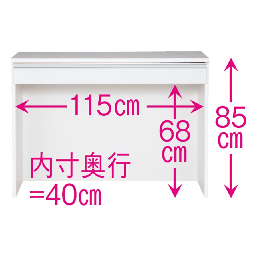 dinos（ディノス） 間仕切りキッチンカウンター カウンターデスク 幅