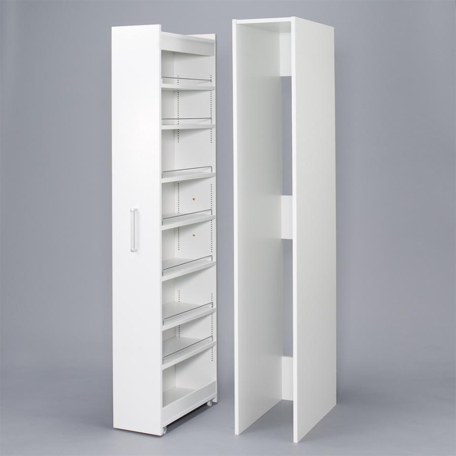 dinos（ディノス） ボックス付きリバーシブル すき間収納庫 幅21奥行