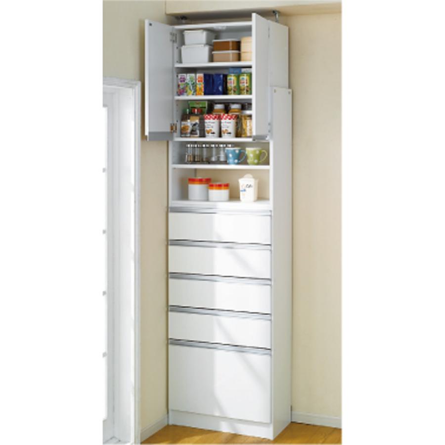 薄型で省スペースキッチン突っ張り収納庫 扉タイプ 幅45cm・奥行19cm 薄型で省スペースキッチン突っ張り収納庫 扉タイプ 幅45cm・奥行19cm