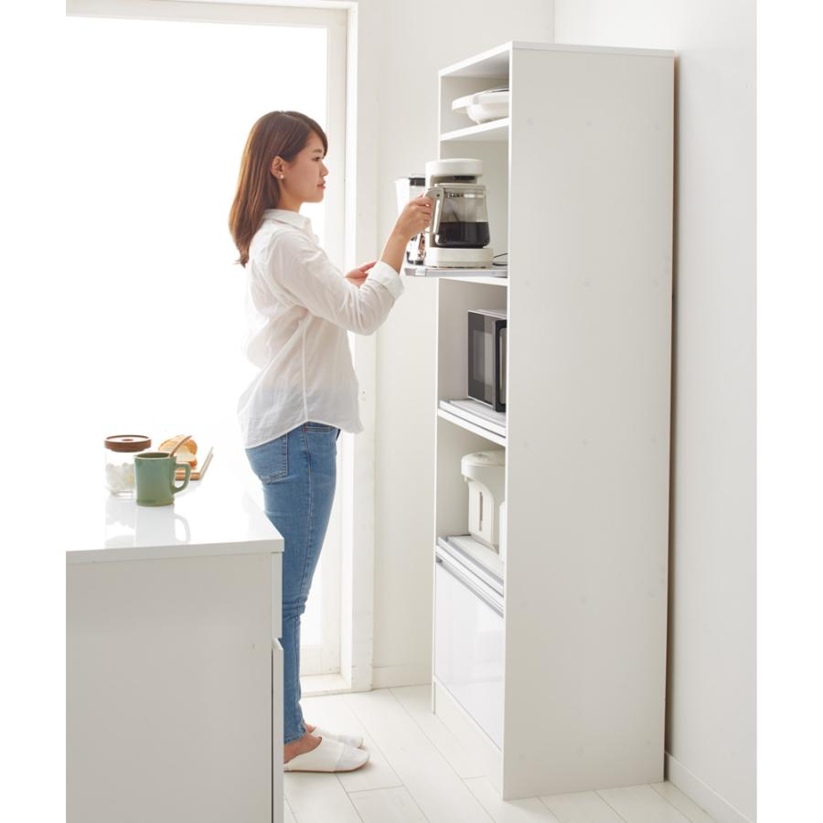 dinos（ディノス） 奥行スリム 幅が選べる 省スペース家電収納庫 幅