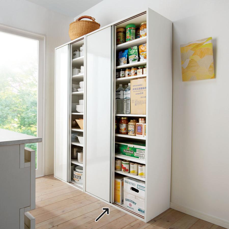 dinos（ディノス） 頑丈引き戸キッチンストッカー 幅76cm キッチン収納