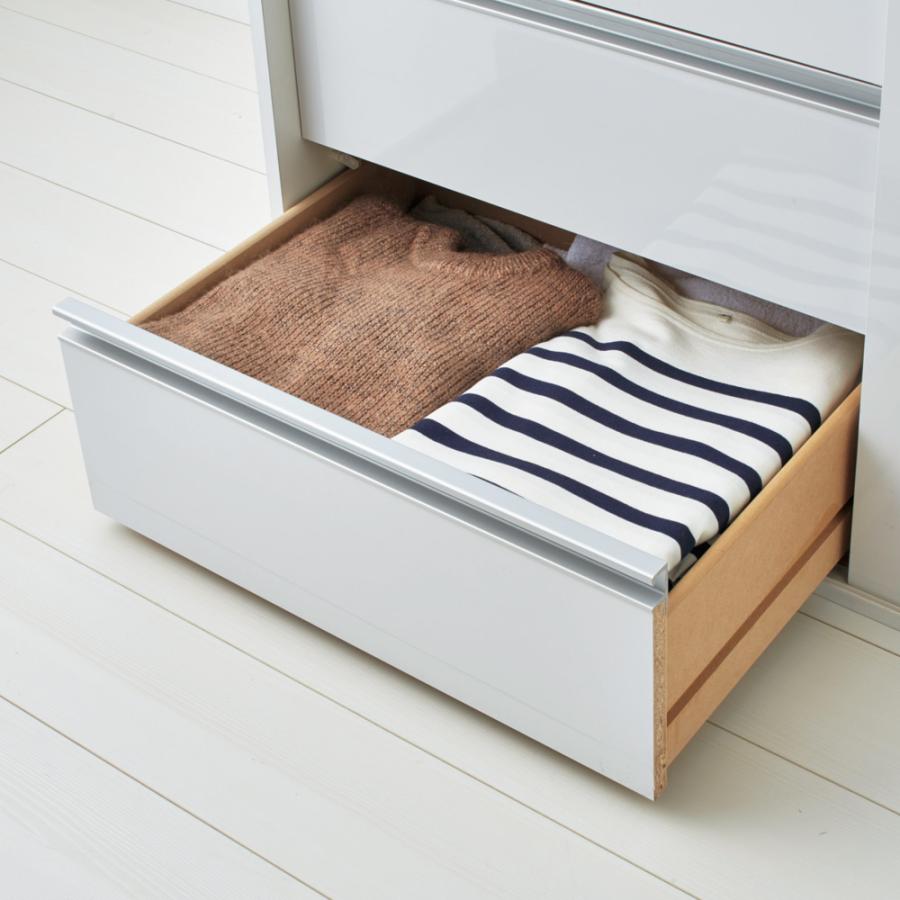 dinos（ディノス） 衣類をまとめて収納できる光沢仕上げタワーチェスト