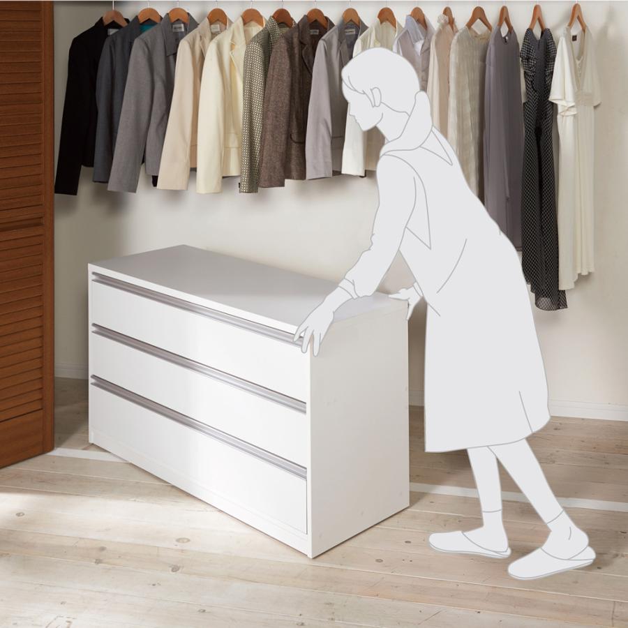 dinos（ディノス） 気軽に動かせる隠しキャスター付きワイド